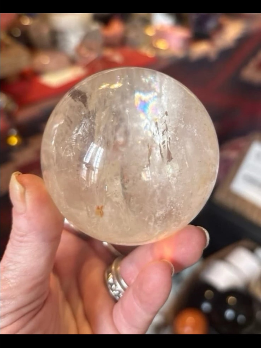 Clear Crystal Sphere - Picture 6 of 7